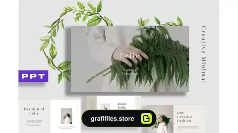 دانلود قالب پاورپوینت Belle Minimal Powerpoint
