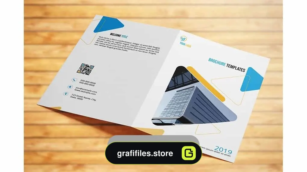 دانلود فایل لایه باز بروشور Bifold Business Brochure – V01