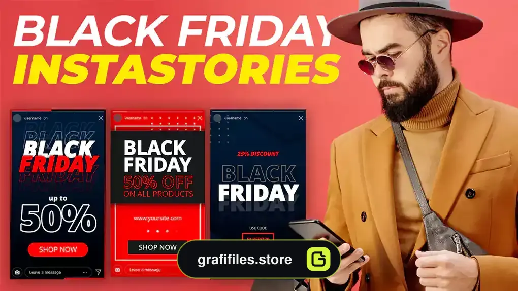 پروژه داوینچی ریزالو استوری بلک فرایدی Black Friday Vertical Stories