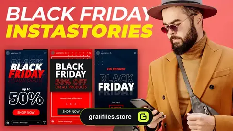 پروژه داوینچی ریزالو استوری بلک فرایدی Black Friday Vertical Stories