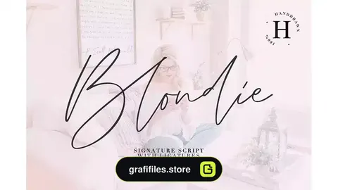 دانلود فونت انگلیسی دست نویس BLONDIE SCRIPT