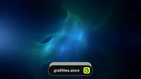 دانلود بک گراند موشن گرافیک Blue Abstract Fractal