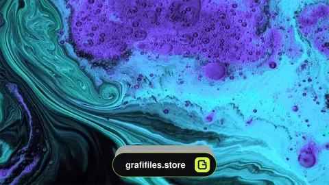 فوتیج تکسچر مایع آبی Blue Liquid Textures