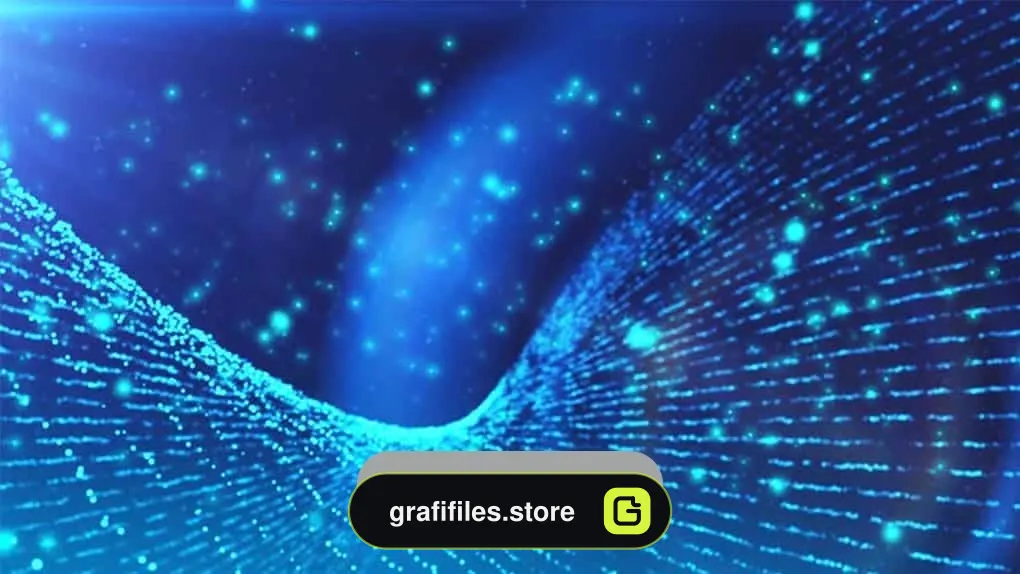 دانلود بک گراند موشن گرافیک Blue Particles Surface Loop