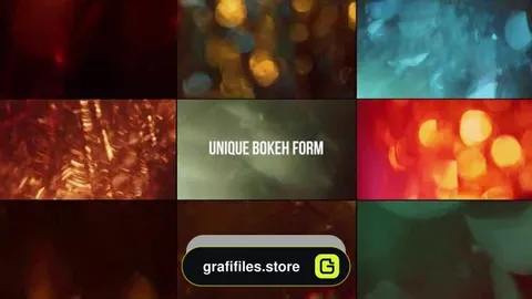 دانلود فوتیج افکت نور بوکه و پس زمینه متحرک Bokeh Leaks and Backgrounds 4k Pack