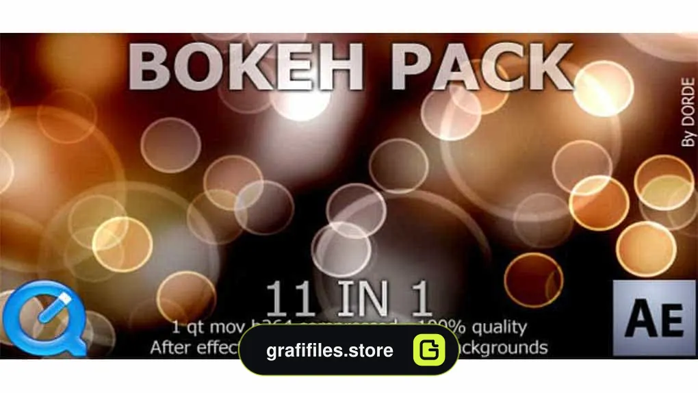 دانلود بک گراند متحرک نور بوکه Bokeh pack