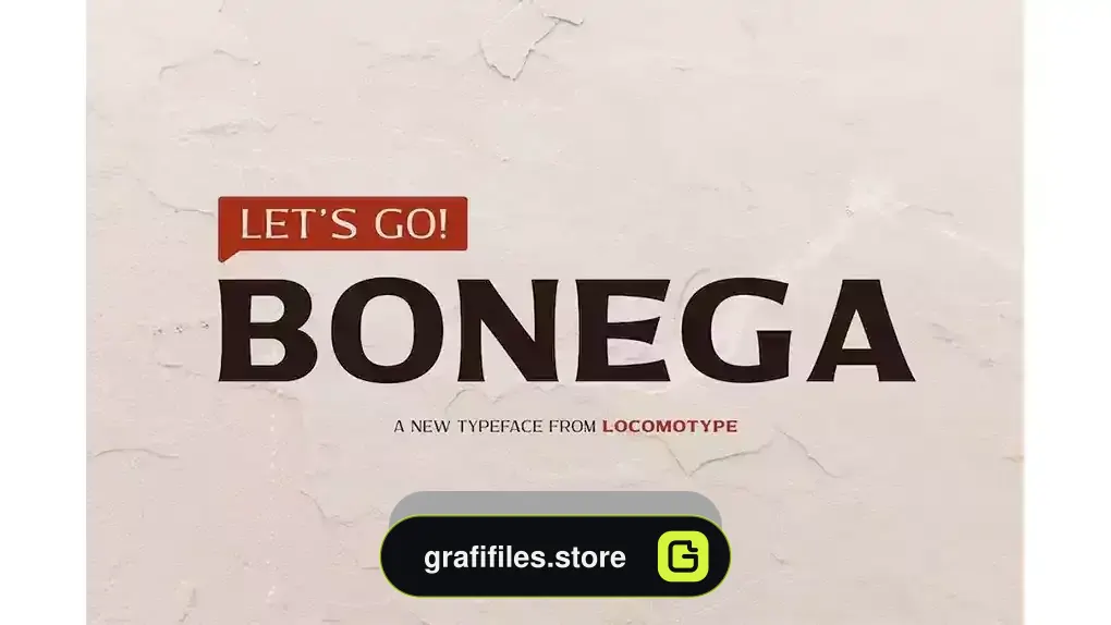 دانلود فونت انگلیسی Bonega