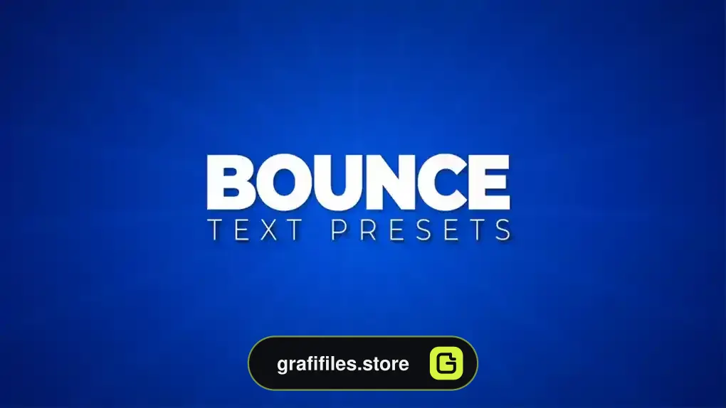 دانلود پریست متن افترافکت Bounce Text Presets