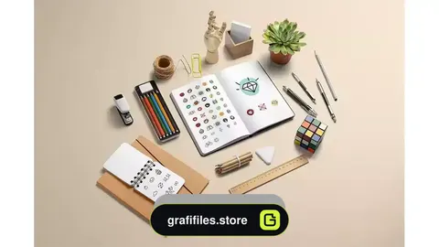 دانلود موکاپ برندینگ Branding Mockup Essentials Vol. 4