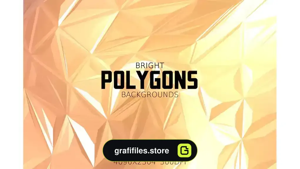 دانلود بک گراند چند ضلعی روشن Bright Polygons Backgrounds