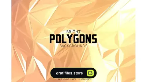 دانلود بک گراند چند ضلعی روشن Bright Polygons Backgrounds