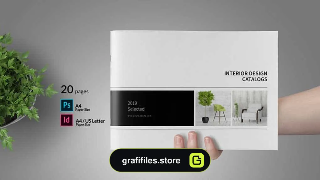 دانلود قالب آماده ایندیزاین کاتالوگ Brochure Catalog