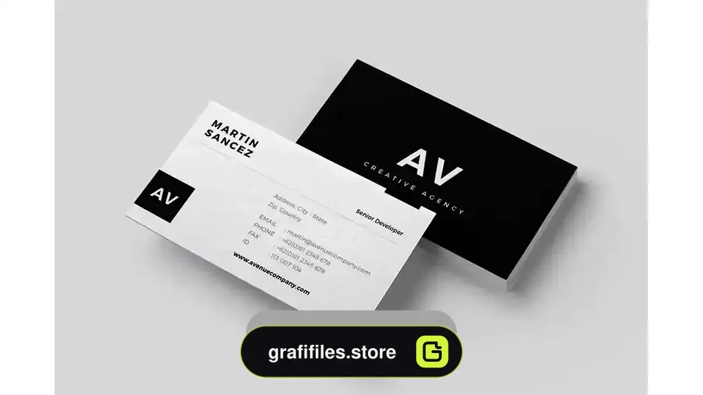 دانلود قالب آماده ایندیزاین کارت ویزیت Business Card