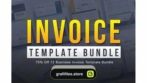 دانلود فایل لایه باز فاکتور Business Invoice Template