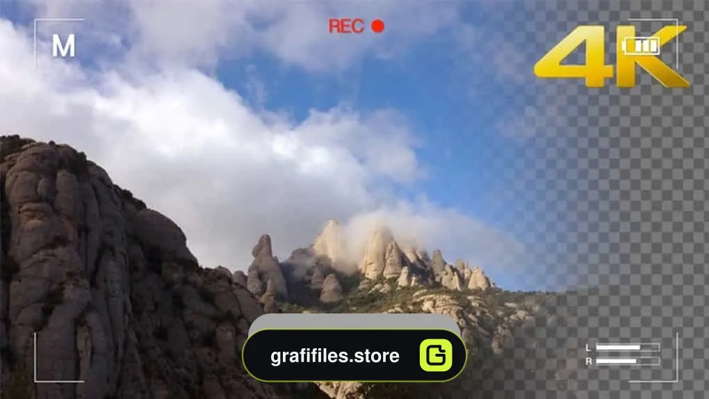 دانلود فوتیج صفحه رکورد دوربین Camcorder Recording Screen Effect
