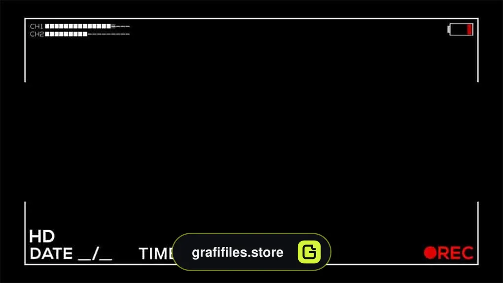 دانلود فوتیج صفحه رکورد دوربین Camera Video Recording Screen Pack