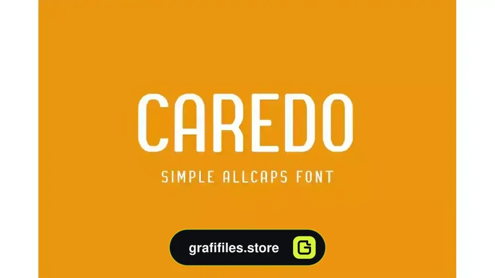 دانلود فونت انگلیسی ساده Caredo – Simple font