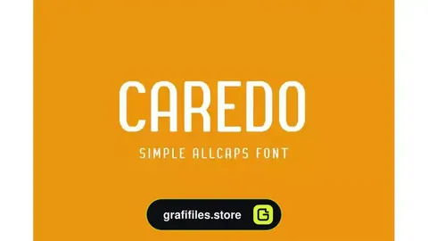 دانلود فونت انگلیسی ساده Caredo – Simple font