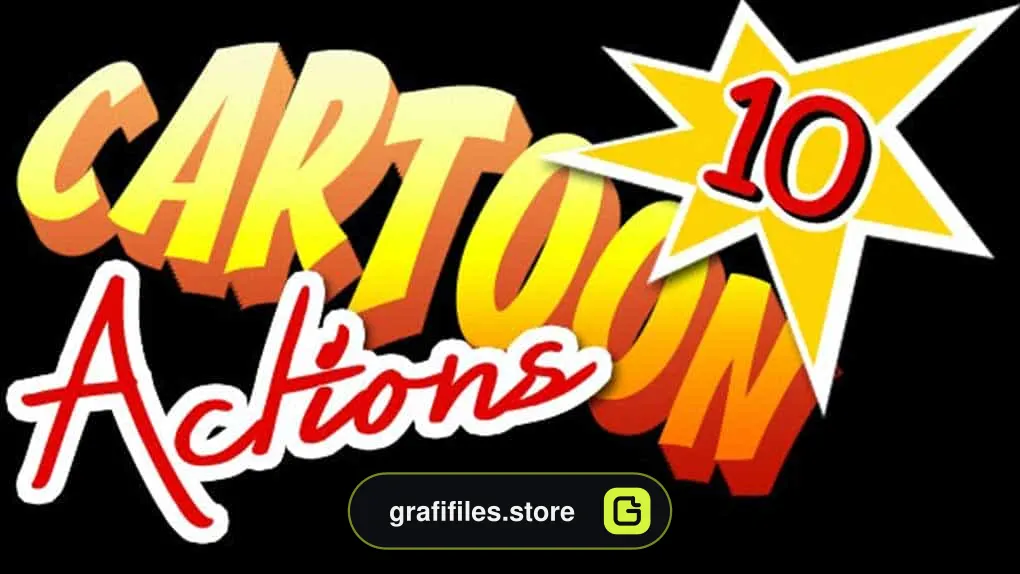 دانلود اکشن تبدیل عکس به تصاویر کارتونی و فانتزی Cartoon Set Actions