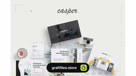 دانلود قالب پاورپوینت Casper – Powerpoint Template