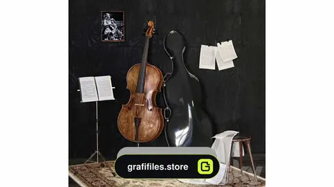 دانلود مدل سه بعدی ویولون سل