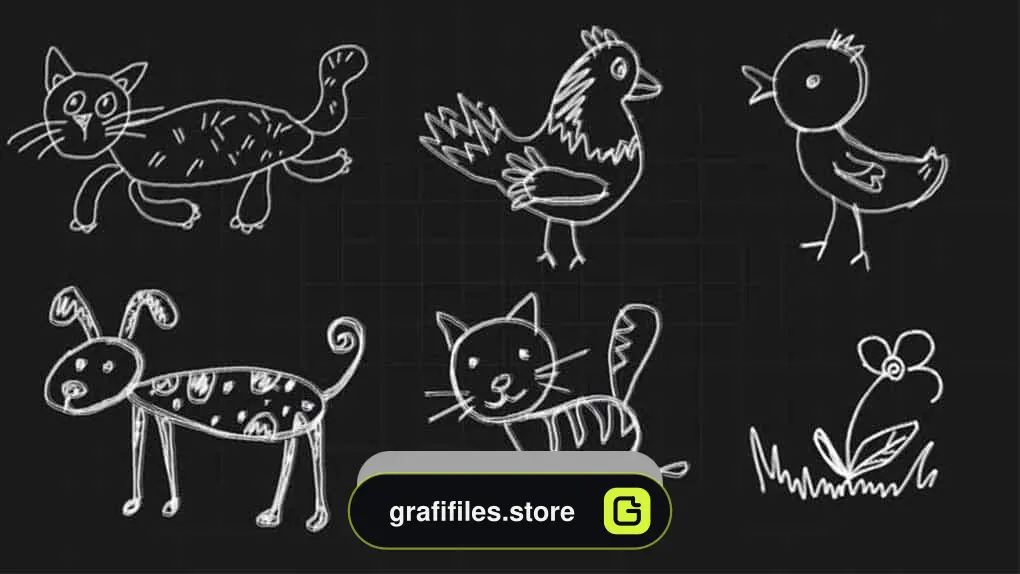دانلود فوتیج نقاشی کودکان Children Drawings