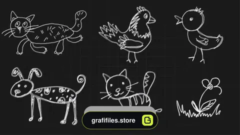 دانلود فوتیج نقاشی کودکان Children Drawings