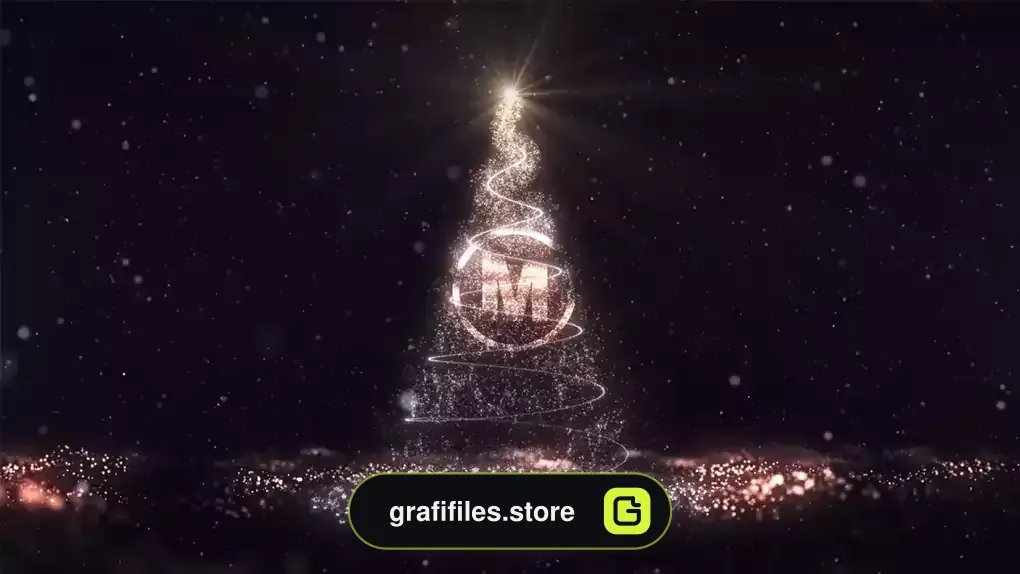 پروژه افترافکت لوگو درخت کریسمس Christmas Tree Logo Reveal 2