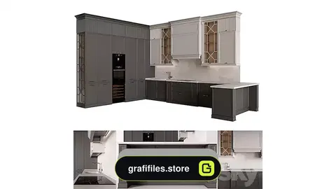 دانلود آبجکت کابینت کلاسیک