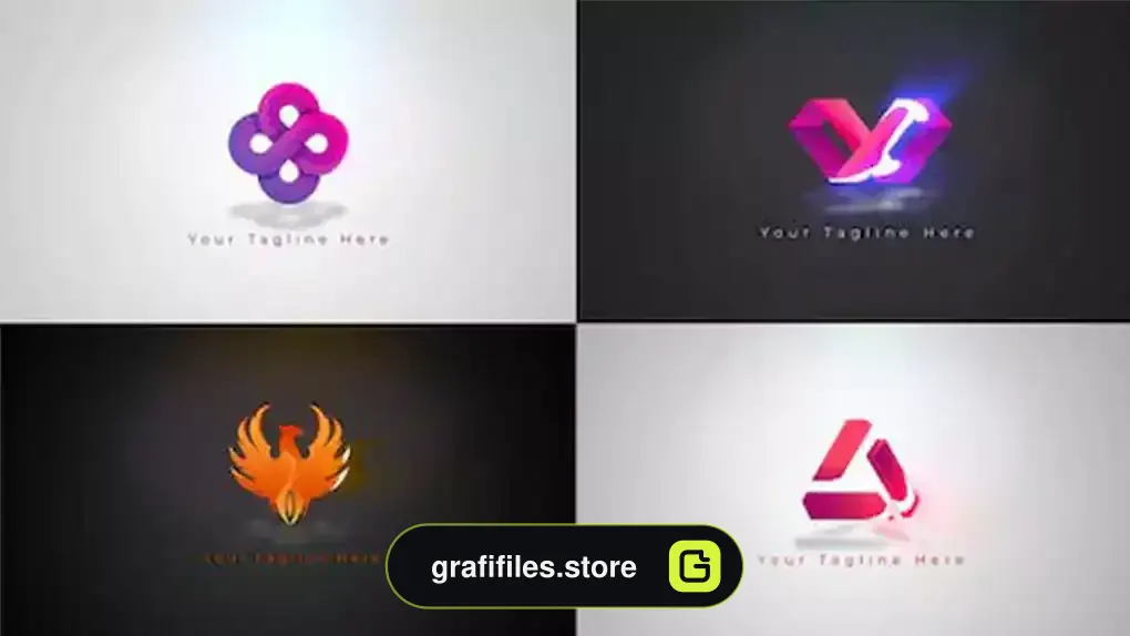 پروژه داوینچی ریزالو لوگو موشن Clean Logo Reveal III