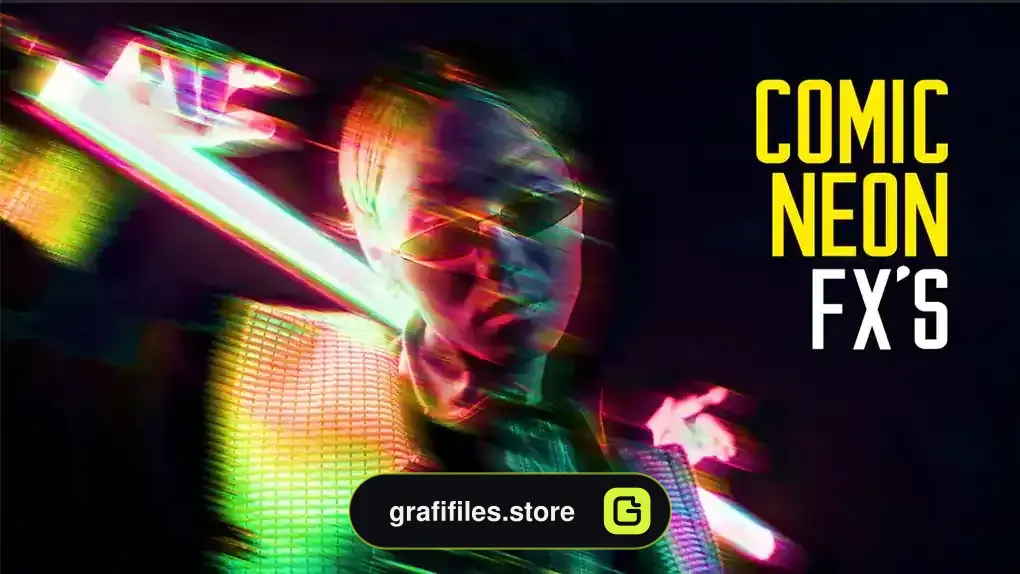دانلود پریست پریمیر افکت نئون کمیک Comic Neon Effects