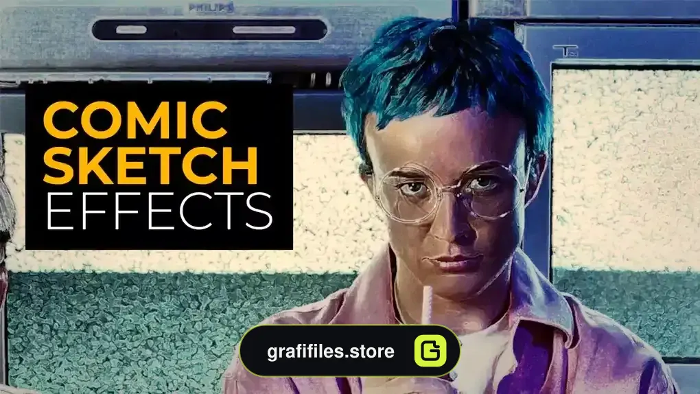 دانلود پریست پریمیر افکت کمیک Comic Sketch Effects