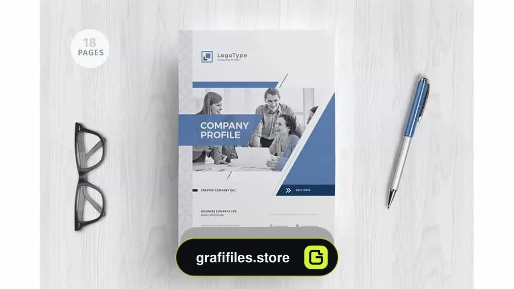 دانلود قالب ایندیزاین نمونه کار شرکتی Company Profile 2018