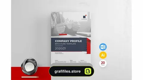 دانلود قالب آماده ورد نمونه کار شرکتی Company Profile Word Template