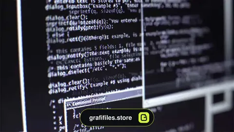 فوتیج صفحه نمایش کامپیوتر یک هکر Computer Screen Of A Hacker