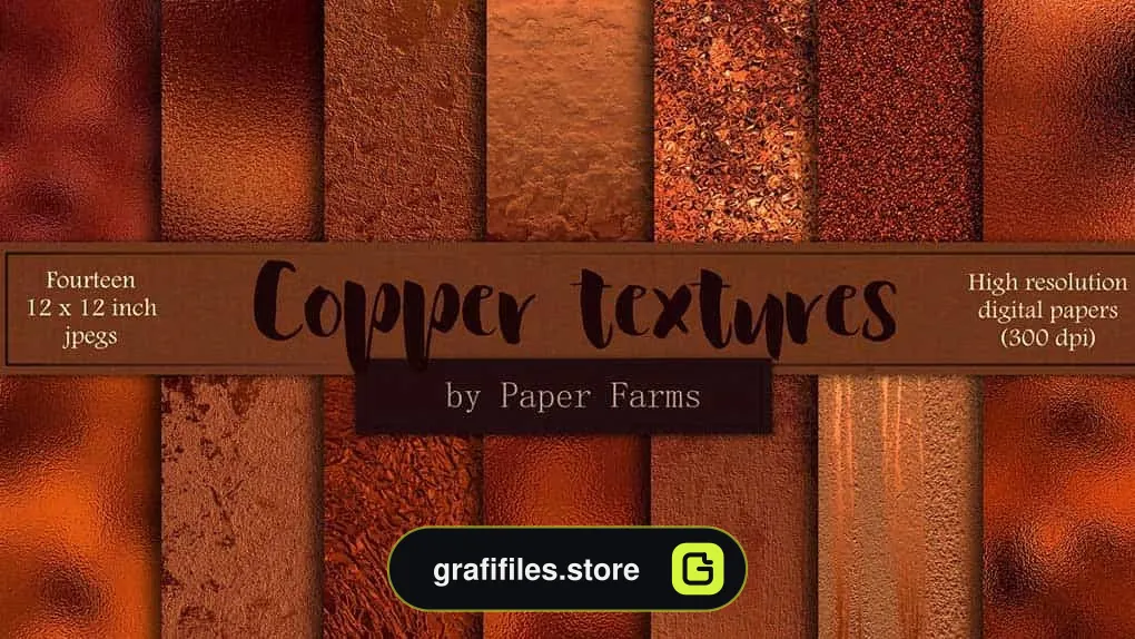 دانلود تکسچر ورق فلزی Copper foil textures