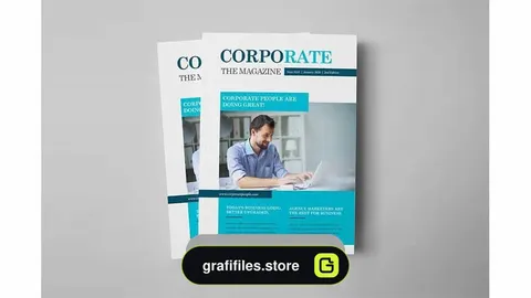 دانلود قالب ایندیزاین مجله Corporate Business Magazine Template