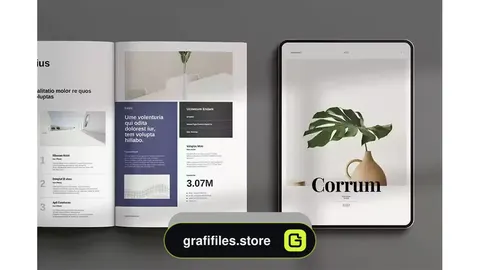دانلود قالب ایندیزاین بروشور Corrum Brochure Template