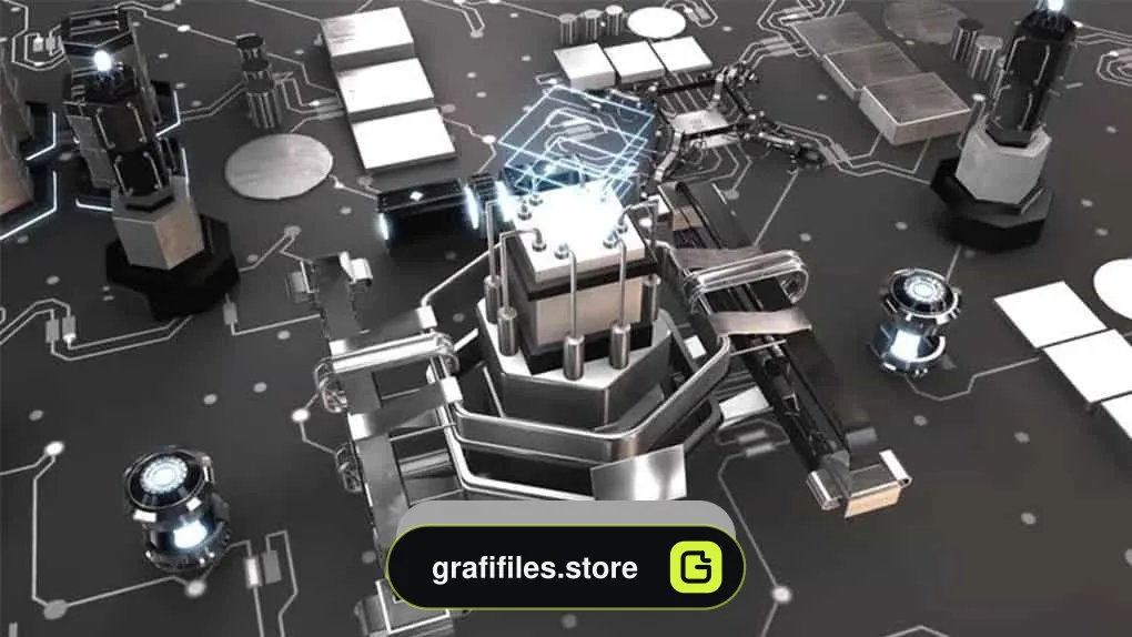 دانلود فوتیج CPU Machine Loop