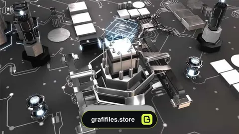 دانلود فوتیج CPU Machine Loop