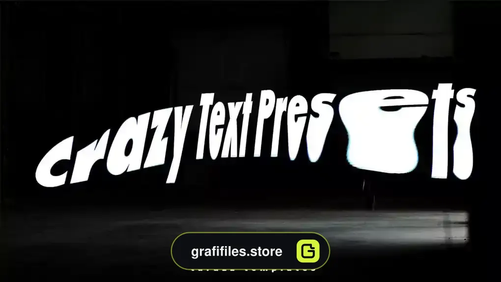 دانلود پریست متن پریمیر Crazy Text Presets 1