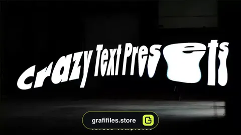 دانلود پریست متن پریمیر Crazy Text Presets 1