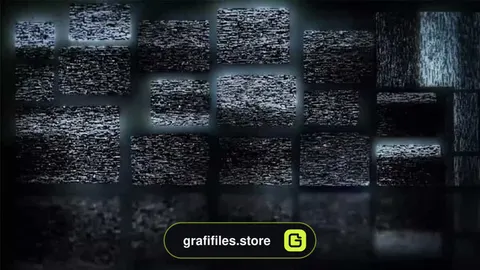 دانلود فوتیج تلویزیون های برفکی Creepy TV Noise