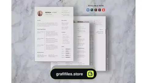 دانلود قالب ایندیزاین و ورد رزومه CV Resume Indesign Template