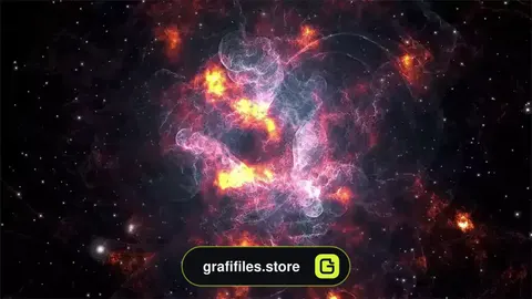 دانلود بک گراند موشن گرافیک فضای سحابی دارک Dark Nebula Space