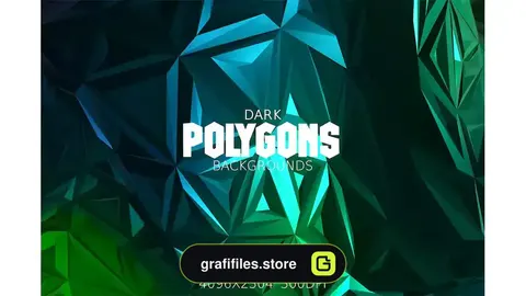 دانلود بک گراند چند ضلعی دارک Dark Polygons Backgrounds