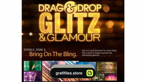 دانلود بک گراند کروماکی نوری Digital Juice Drag &amp; Drop Glitz &amp; Glamour