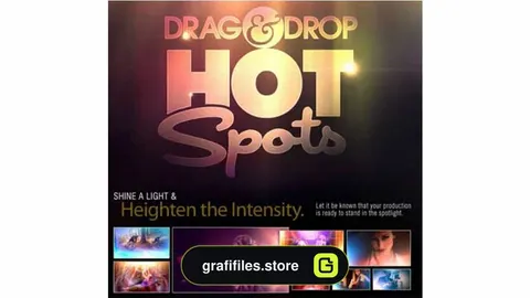دانلود فوتیج بک گراند نوری Digital Juice Drag &amp; Drop Hot Spots