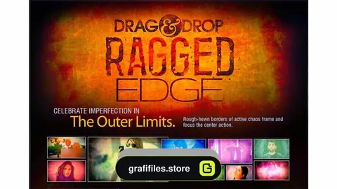 دانلود فوتیج خراب و قدیمی کردن فیلم Digital Juice Drag &amp; Drop RAGGED EDGE