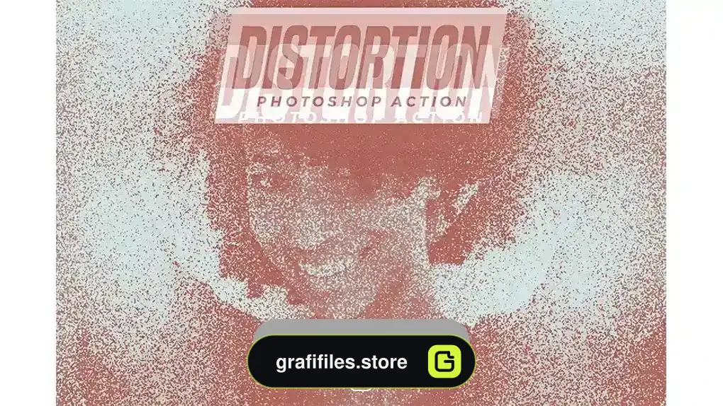 دانلود اکشن فتوشاپ ایجاد افکت نویز بر روی تصاویر Distortion Photoshop Action